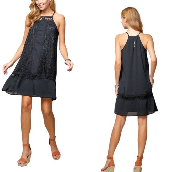 Dress LACE HIGH NECK - Small - Picture 4 of 5